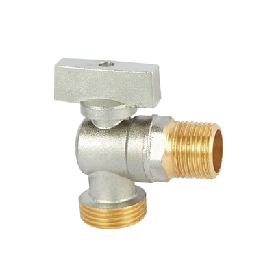Valve d'angle d'eau en laiton 1/2 avec poignée en plastique ABS