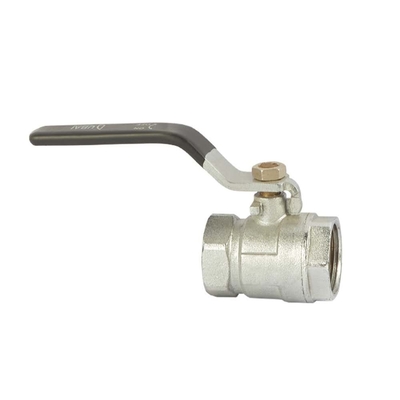 Valve à bille en cuivre zinc à poignée en acier à flèche d'eau de haute qualité