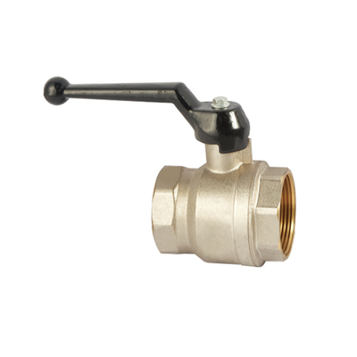 Valve à bille en laiton femelle de 1/2&quot; avec poignée en acier