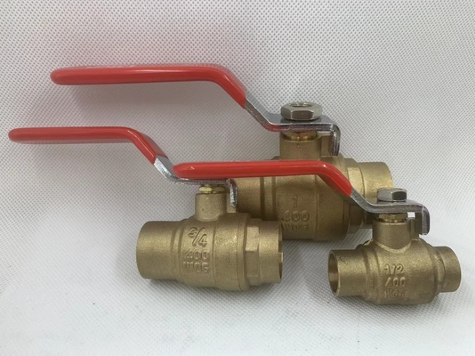 Mexique vente à chaud 1/2 pouce de gaz Femme filé forgé laiton soudé plein soupape à bille