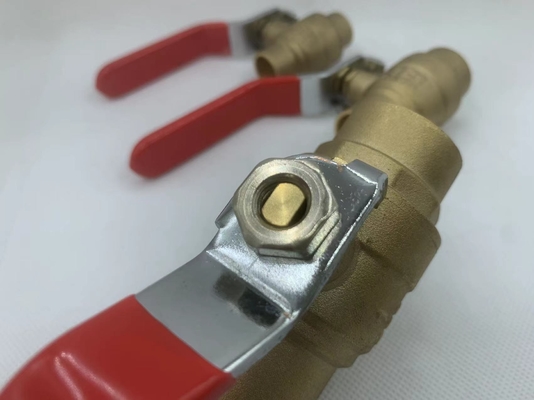 Mexique vente à chaud 1/2 pouce de gaz Femme filé forgé laiton soudé plein soupape à bille