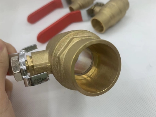 soupape à bille motorisée de fonte en laiton de l'usine yuhuan avec commande manuelle