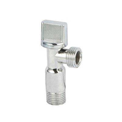 Valve d'angle d'eau en laiton 1/2 avec poignée en plastique ABS