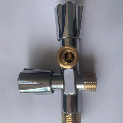 La nouvelle arrivée double poignée de cuivre conduit l'industrie 3 voies vanne d'angle