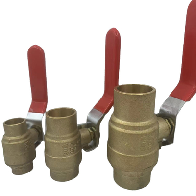 La femelle en laiton du robinet à tournant sphérique de 1/2 manière durable de pouce de pleine 400wog a fileté