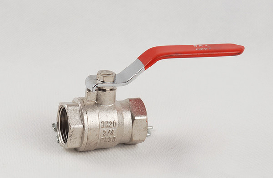 Valve verrouillable en laiton en aluminium de robinet à tournant sphérique d'eau chaude de poignée d'ODM d'OEM