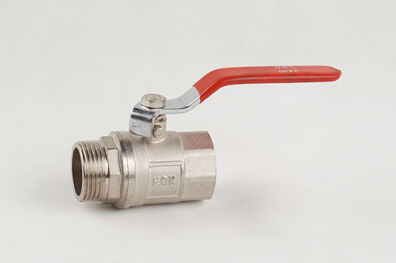Valve verrouillable en laiton en aluminium de robinet à tournant sphérique d'eau chaude de poignée d'ODM d'OEM
