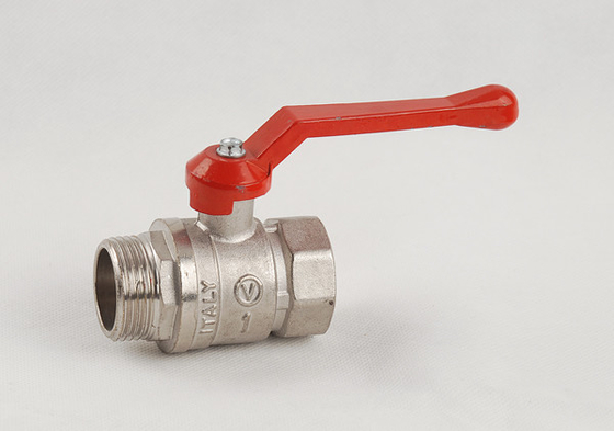 Valve verrouillable en laiton en aluminium de robinet à tournant sphérique d'eau chaude de poignée d'ODM d'OEM