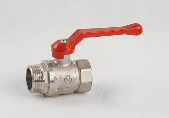 pneumatique en laiton de robinet à tournant sphérique des syndicats 3/8 verrouillable gauche de 14mm actionné