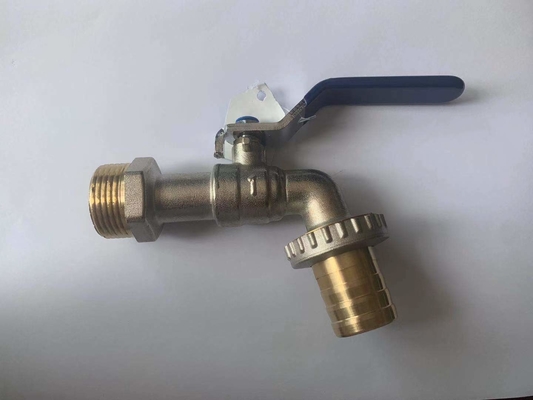 1/2 poignée en plastique de robinet en laiton de tuyau de bavoir de tuyau d'arrosage de 3/4 pouce