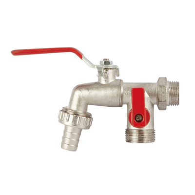 Industries agricoles robinet verrouillable extérieur de tuyau de valve en laiton de Bibcock de 90 degrés