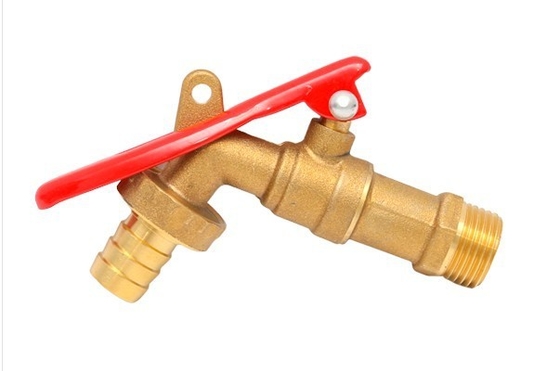 Industries agricoles robinet verrouillable extérieur de tuyau de valve en laiton de Bibcock de 90 degrés
