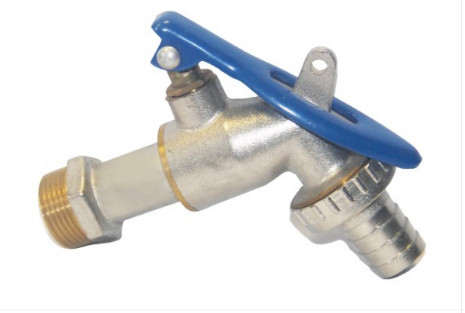 Industries agricoles robinet verrouillable extérieur de tuyau de valve en laiton de Bibcock de 90 degrés