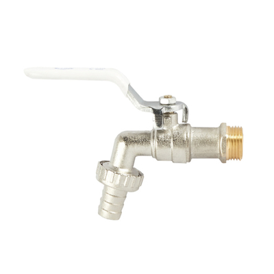 Robinet verrouillable passé au bichromate de potasse de bavoir de valve en laiton de Bibcock avec la poignée d'ABS
