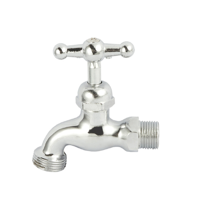 Robinet en laiton de Bibcock de boule de la température normale d'OEM avec plaquer le robinet de nickel