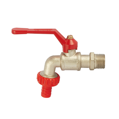 OEM 1/2 valve en laiton de Bibcock de 3/4 pouce avec la poignée en plastique 2 ans de garantie