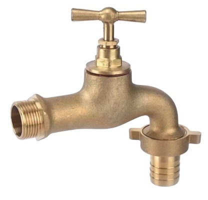 OEM 1/2 valve en laiton de Bibcock de 3/4 pouce avec la poignée en plastique 2 ans de garantie