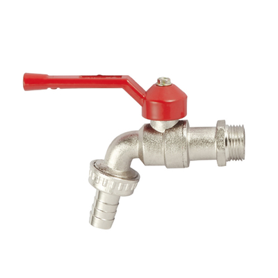 OEM 1/2 valve en laiton de Bibcock de 3/4 pouce avec la poignée en plastique 2 ans de garantie