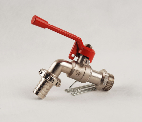 La température moyenne valve en laiton de Bibcock de 3/4 pouce avec les robinets principaux de l'eau