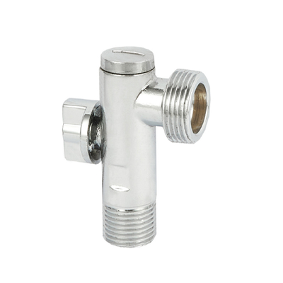 OEM Chrome a plaqué la valve d'angle en laiton fuite de valve d'angle de 3/4 pouce anti