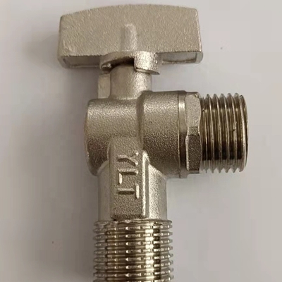 Hydraulique en laiton mettant d'aplomb gauche de robinet à tournant sphérique d'angle de 20MM~63MM actionné