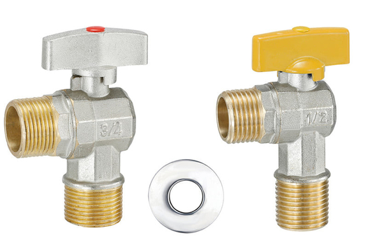 Valve d'angle sanitaire personnalisable de valve d'angle de lavabo de conception 15mm
