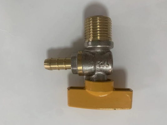 Valve d'angle en laiton de demi-pouce moyen de la température pour la poignée d'en cuivre de cuisine