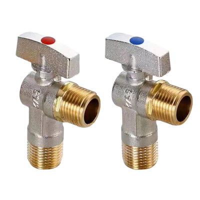 Valve d'angle de triangle de valve d'angle de tuyauterie de la sécurité DN20-NPT 1/2inch