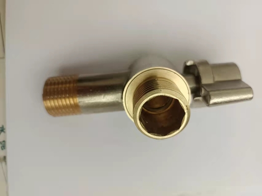 Valve d'angle de triangle de valve d'angle de tuyauterie de la sécurité DN20-NPT 1/2inch