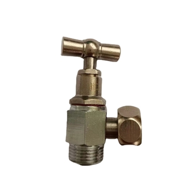 La valve d'angle en laiton froide de l'eau 1/2inch de garnitures de salle de bains Chrome a plaqué