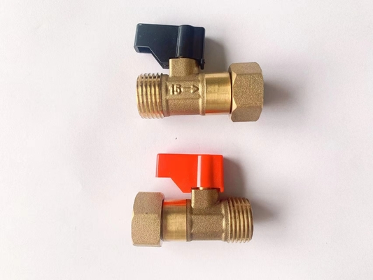 Valve d'angle en laiton manuelle d'OEM 1/2inch avec la poignée en alliage de zinc