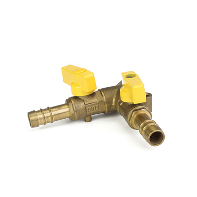 Clapet à gaz en laiton 42mm de manuel personnalisable de la taille avec la poignée en aluminium