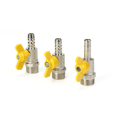 Garnitures en laiton manuelles de clapet à gaz 1/2inch pour la température normale