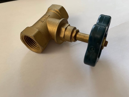 1/2 » la soupape d'arrêt en laiton d'angle de tour de X 3/8&quot; 1/4 DN20-NPT a fileté