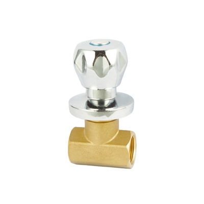 1/2 » la soupape d'arrêt en laiton d'angle de tour de X 3/8&quot; 1/4 DN20-NPT a fileté
