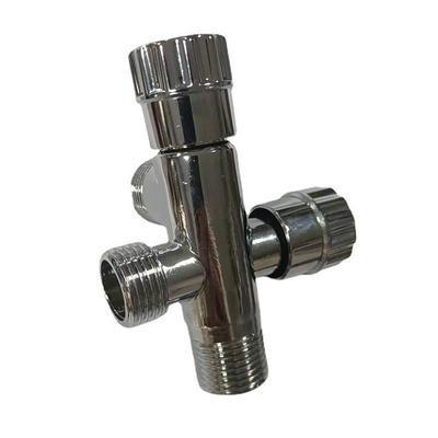 La valve d'angle en laiton froide de vente chaude de l'eau 1/2inch de garnitures de salle de bains Chrome a plaqué