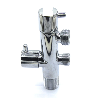 Manche complète en alliage cuivre-zinc avec une entrée et deux sorties multi-fonctionnalité vanne triangulaire robinet de machine à laver