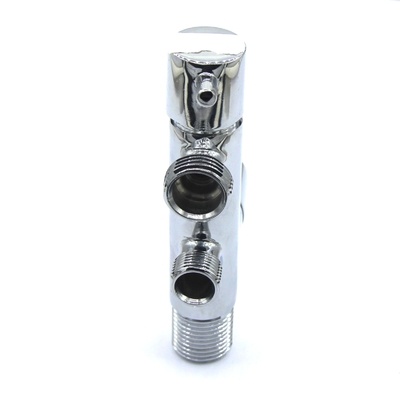 Manche complète en alliage cuivre-zinc avec une entrée et deux sorties multi-fonctionnalité vanne triangulaire robinet de machine à laver