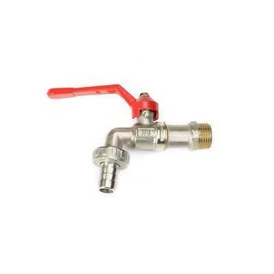 Valve de bibcock en laiton de 1/2 pouce avec connexion filetée pour la distribution d'eau